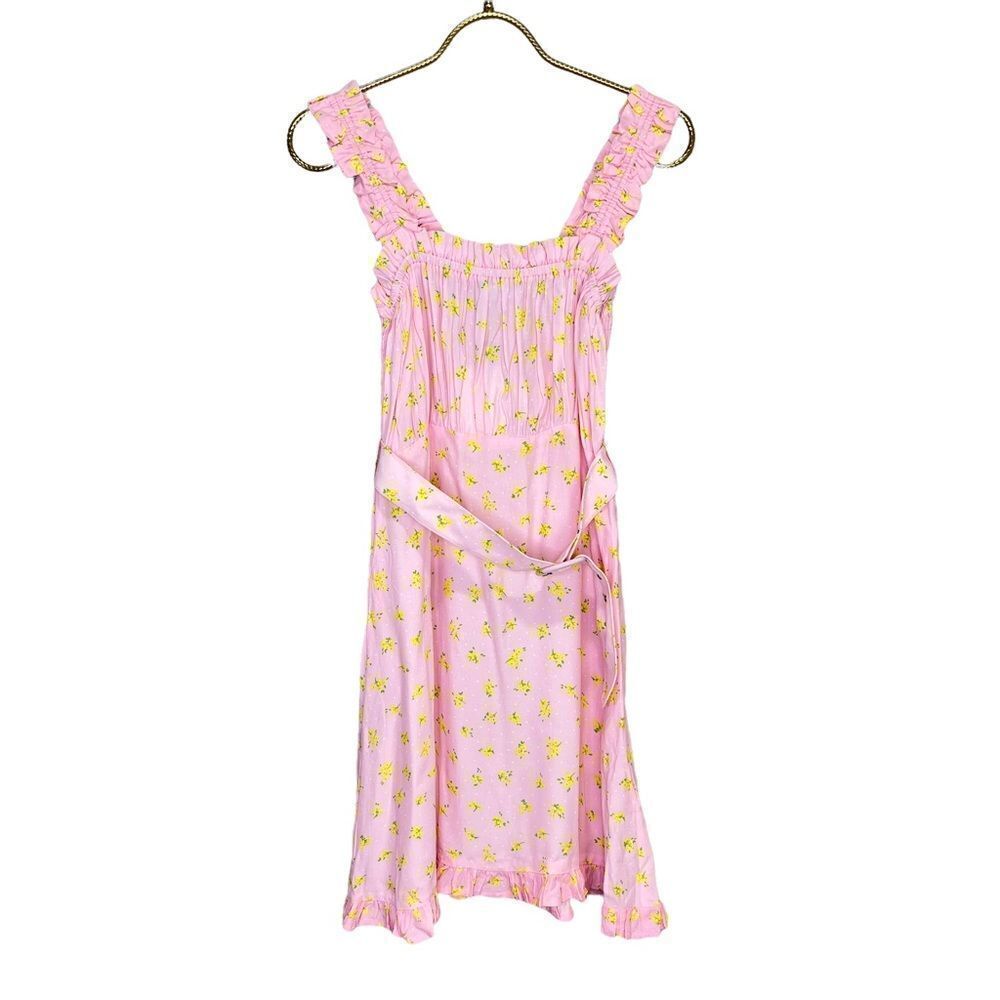 NEW Faithfull the Brand Mid Summer Mini Dress in Luda Floral Print Pink Small - Picture 7 of 14